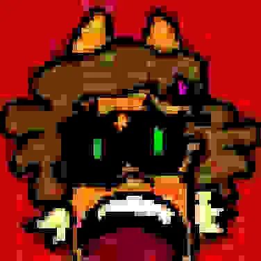 netbat making a goofy shocked expression through multiple layers of jpeg compression